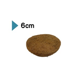 [園藝資材] 椰纖片 圓形花盆用椰纖片-多尺寸選擇6 15cm 避免花土肥料流失 鋪底用【咕米魔法屋】, 1個, 6cm