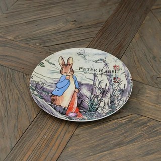 피터 래빗 영국 귀여운 토끼 디너 플레이트 머그잔 디저트 딥, 5.D 20.5X2CM plate, 1개