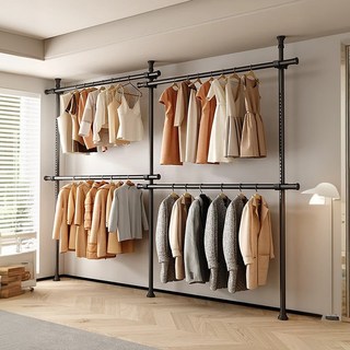 위즈룸 드레스룸 튼튼한 옷걸이 행거, 블랙