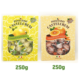 이탈리아 카스텔크램 포지타노 사탕 레몬250g+오렌지250g 임산부 입덧 레몬 캔디 사탕, 1세트, 250g