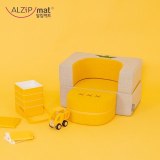 【ALZiPmat】韓國蔬菜水果小沙發，兒童安全舒適，可愛造型，輕巧易搬運，寶寶休憩好選擇, 鳳梨