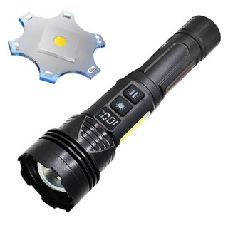 화이트레이저칩 강력한밝기 LED 충전식 줌 서치 랜턴 손전등 후레쉬 SY2304 최강밝기, 상세페이지 참조, 1개