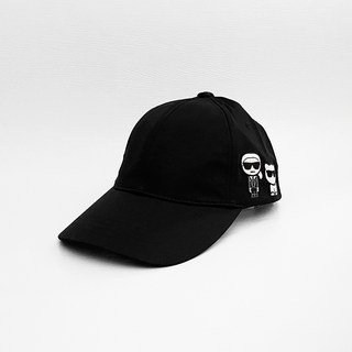 Karl Lagerfeld 卡爾老佛爺 黑色 LOGO 棒球帽