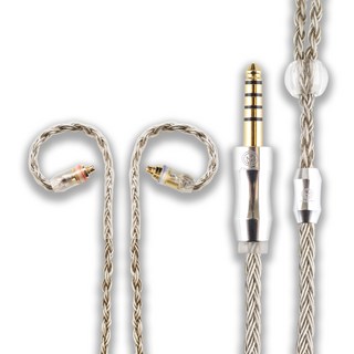 16股單晶銅鍍銀耳機升級線 3.5mm適用於IE200 IE300 IE600 IE900, 4.4mm, 灰色, 1個