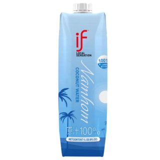 IF 香水椰子水 天然無添加 補充電解質, 12個, 1L