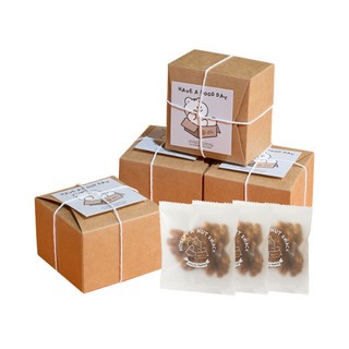 호두정과 호두강정 결혼식 돌 답례품 피칸정과, 크라프트, 4개