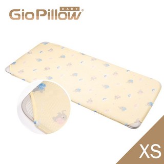 GioPillow BABY 二合一超透氣嬰兒床墊 XS號 51x85cm 適用床邊床 雙面可水洗兒童睡墊, 1個, 二合一XS號-派對小象