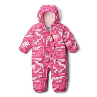 Columbia Baby Snuggly Bunny II 번팅 핑크 아이스 하이랜드/새틴 핑크 6/12 핑크 아이스 하이랜드/새틴 핑크, 0-3
