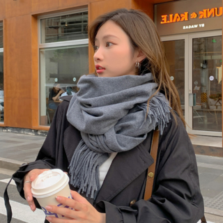 고급스러운 모조 캐시미어 머플러 울 목도리 스카프