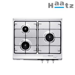 하츠 가스쿡탑 3구 빌트인 가스레인지 교체 배터리형 타공560x480, LNG, HGR-3050SDBH