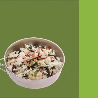 露營中毒本鋪乾燥飯 速泡即食 輕快風素食沖泡飯 戶外登山行動糧, 1個, 味噌海帶芽飯(全素)