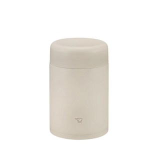 【ZOJIRUSHI象印】不鏽鋼一體式杯蓋真空燜燒杯 SW-KA52 520ml 3D斷熱膠囊 霧面質感 保溫 保冷, 象牙白, 1個