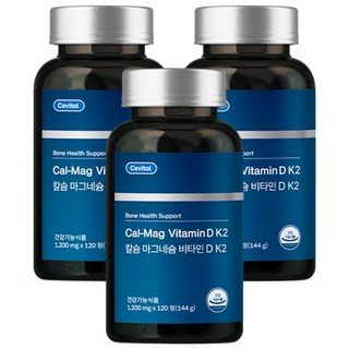 세비톨 칼슘 마그네슘 비타민 D, 120정, 3개