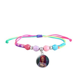 獵魔女團 彩色編織手鍊 兒童動漫週邊 時尚串珠 可調式手飾品