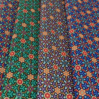 단청 생활한복 원단 단청 나염 규방 공방 공예 한복지 전통문양, 1개, 4번