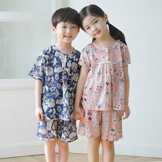 유아 아동 여름 인견 잠옷 주니어 남아 여아 파자마 애니가든