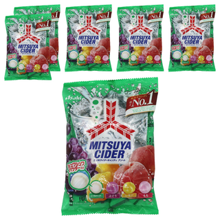 아사히 사이다 일본 캔디 고급 외국 수입 사탕 6봉, 112g, 6개