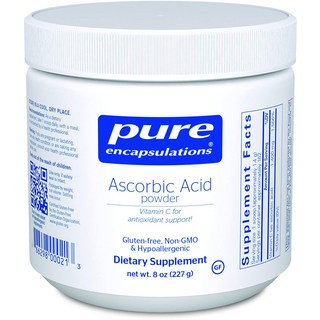 Pure Encapsulations 維生素C無麩質補充粉, 227g, 1罐