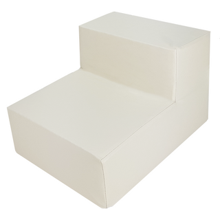 8DECO 강아지계단 애견계단 펫스텝 모음 1단2단3단4단 (커버+솜포함) ce4, 아이보리 방수, 1개