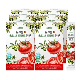 연우에이치앤비 스페인 유기농 올리브 엔 로마 토마토 원샷 올토샷 바예호 엑스트라버진 오일 착즙 라이코펜 듀얼샷, 6개