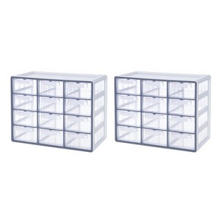 시스맥스 UP 시스템 멀티박스, 0 0GRAY 2개, 12단