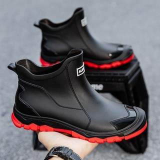 36-48大碼 男女低筒防水雨鞋 橡膠防滑短筒雨靴