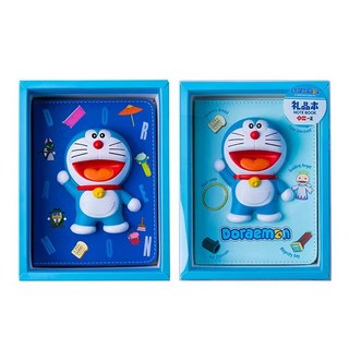 【獨家現貨】正版 哆啦A夢 3D禮品本 國中國小日記本 寫字本 送禮 筆記本 小叮噹, 1個, 大款招手款（淺藍深藍隨機出貨）最後幾個