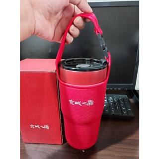 京城之霜冰霸杯單杯套【KH2】，保護杯身，隔熱防燙，多色可選, 1個, 紅色