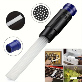 다용도 미세먼지 청소 액세서리 틈새먼지 제거용 튜브 브러시, 1개, 블랙바디