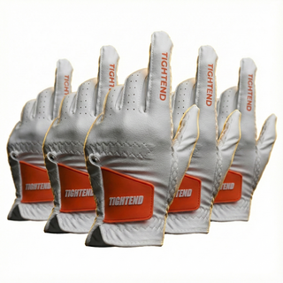타이트엔드 0402 포스그립 극세사 골프 장갑 (왼손), 5개, 오렌지