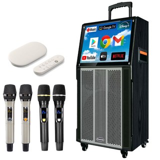 大聲公 樂視型16吋觸控螢幕安卓系統多功能行動KTV音箱 豪華版贈Google TV