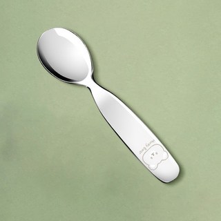 兒童餐盤 304不銹鋼分格餐盤 食品接觸級安全材質 幼兒園寶寶餐具 男女孩適用 折扣 嬰兒餐具 防摔耐用 分隔設計, 1個, 304不銹鋼勺