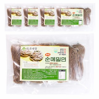 오곡대장 봉평 메밀국수 국산100%메밀로 만든 글루텐 프리면 소포장, 5개, 500g