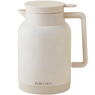 루비코코 에센셜 스텐 보온 보냉 병 물병 주전자, 1개, 1.5L, 크림