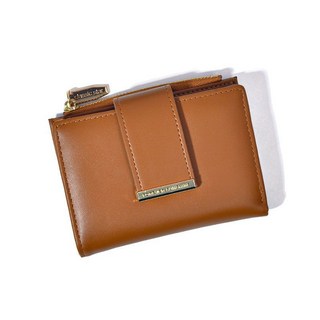 新款韓版女士錢包 短款簡約ins按扣多卡位零錢包 時尚卡包 女生錢包