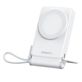 M105 磁吸無線充電行動電源 10000mAh 雙向快充, 白銀, MTOS