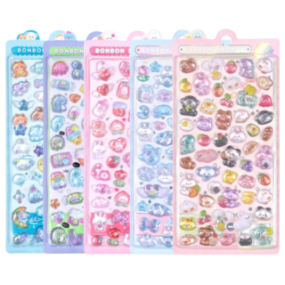 꾸미팡 3D 다이어리 꾸미기 다꾸 폰꾸 입체스티커, 1세트, 5종