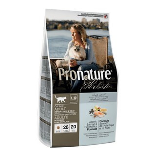 프로내이쳐 어덜트 홀리스틱 스킨앤 코트 고양이 건식사료, 연어, 5.44kg, 1개