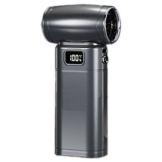 崔德頂級 13萬轉 暴力渦輪吹塵器】強力渦輪除塵器 無線吹塵器 吹塵機 工業級吹塵器 多功能除塵機 無刷渦輪清灰工具, 1個, 【鈦空灰】 13萬轉 渦輪暴力吹塵器