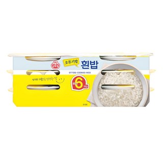 OTTOGI 不倒翁 即食白米飯, 210g, 6個