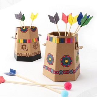 아트랄라 NEW 전통 투호만들기(4개) 민속 놀이 세트 명절 키트 미술재료 DIY, 단품