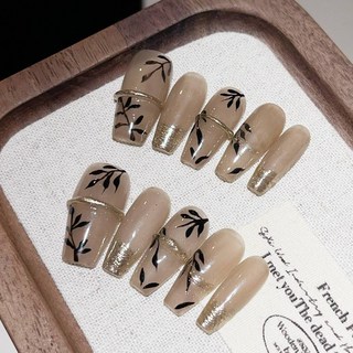 秋葉輕語 純手工美甲穿戴甲 指甲貼片 HNP199, 1個, HNP199-S碼(實品拍攝)