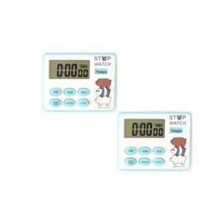 위베어베어스 스톱워치 2p, 화이트계열