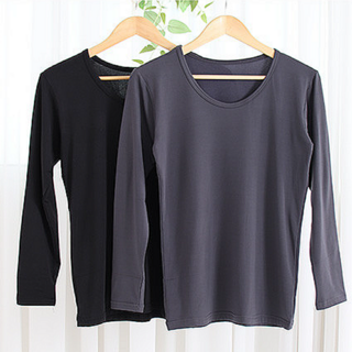 아놀드바시니 핫라인 기모 발열성 보온 내의 라운드넥 상의 1+1