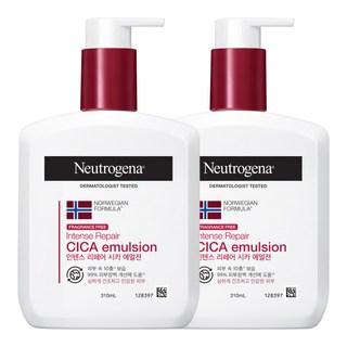 뉴트로지나 인텐스 리페어 시카 에멀젼 바디로션, 310ml, 2개