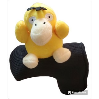 動畫系列針織款高爾夫推桿套 L型推桿用 可愛造型 保護您的推桿, 可達鴨, 1個