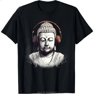 ~2xl 부처님 헤드폰 힙 명상 티셔츠 반팔티 반팔 여름 남여공용 커플 우정