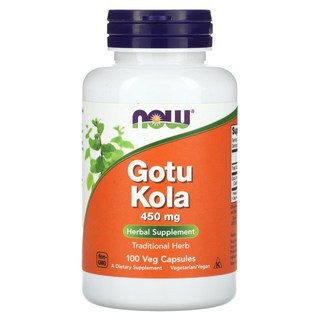 나우푸드 고투콜라 Gotu Kola 450mg 100베지캡슐, 2병, 1개, 100정