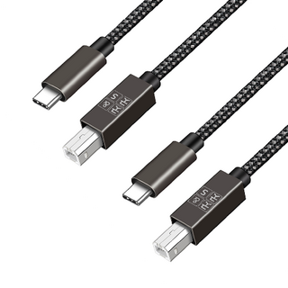 굿앤굿스 고급형 스텐레스 심플리피아노 미디 + C타입 프린터 케이블 SG104, 1개, 1.8m(1개) + 1.8m(1개)