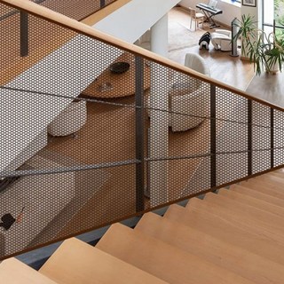 추락방지망 메쉬 휀스 계단 난간 안전망 그물 펜스망 3M, 1개, 화이트